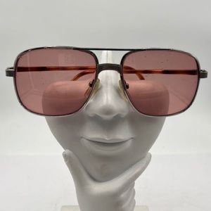 Vintage Broadway Tortoise Gray Pilot Sunglasses Frames D669